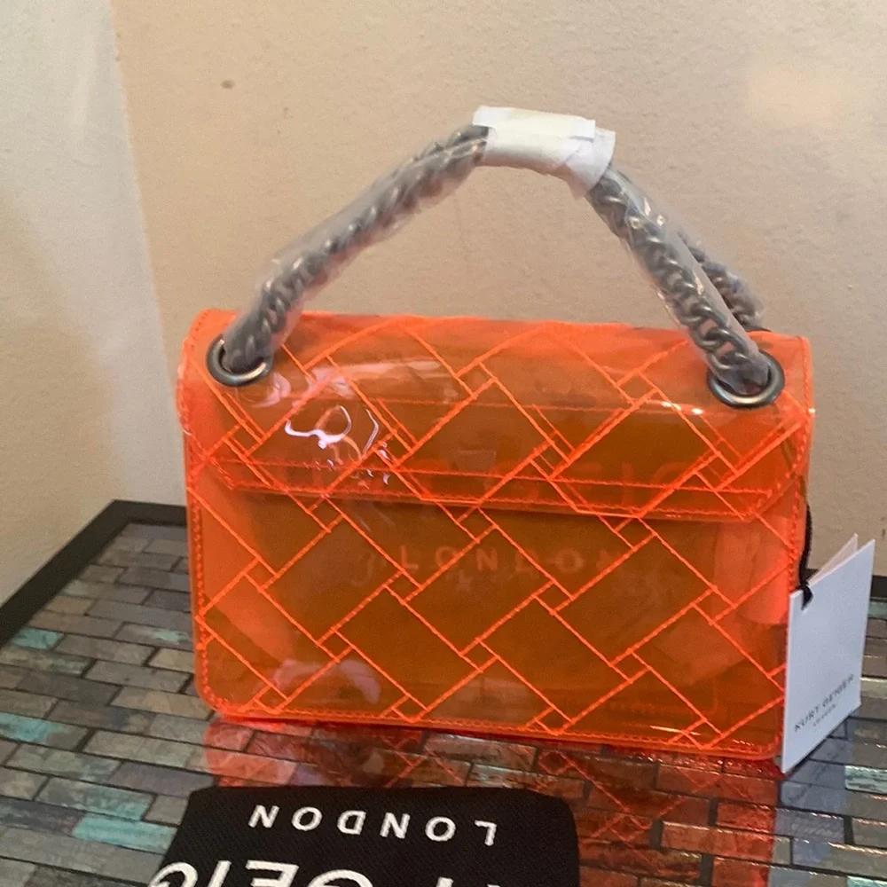 - Kurt Geiger London Rainbow Shop Mini Kensington Transparent Shoulder Bag - Picture 4 of 10